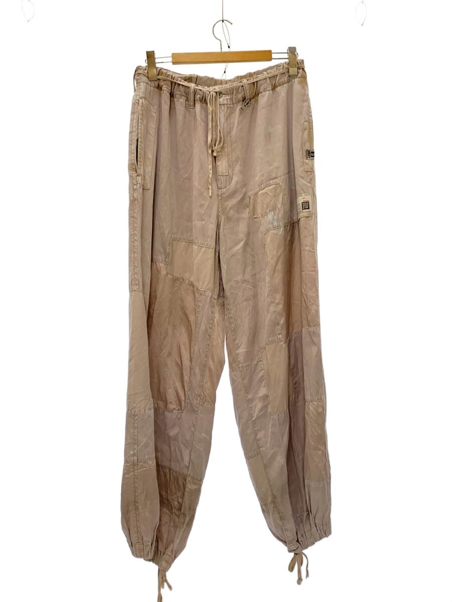 【中古】MIHARA YASUHIRO◆下つ方/40/人絹/PNK/B13PT092/REPAIR C/R SATIN PANTS【メンズウェア】