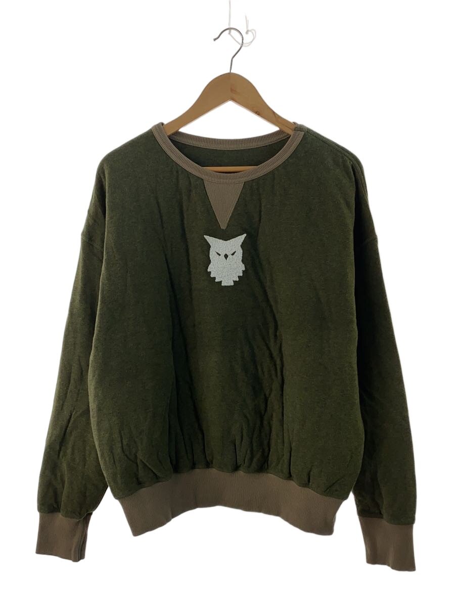 【中古】Maison Margiela◆Owl-Print Sweatshirt/48/カーキ/S30GU0150 S23983【メンズウェア】