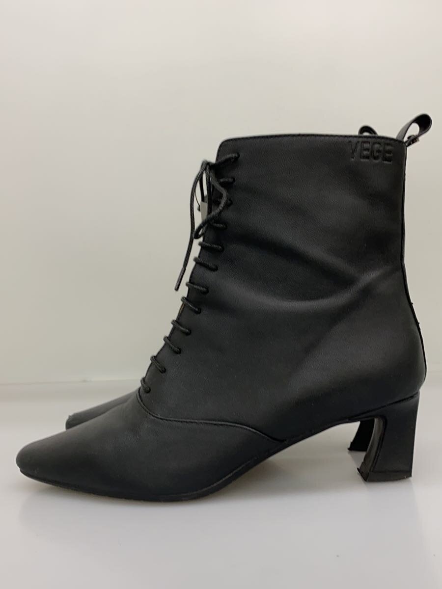 【中古】nouer◆レースアップブーツ/37/BLK【シューズ】