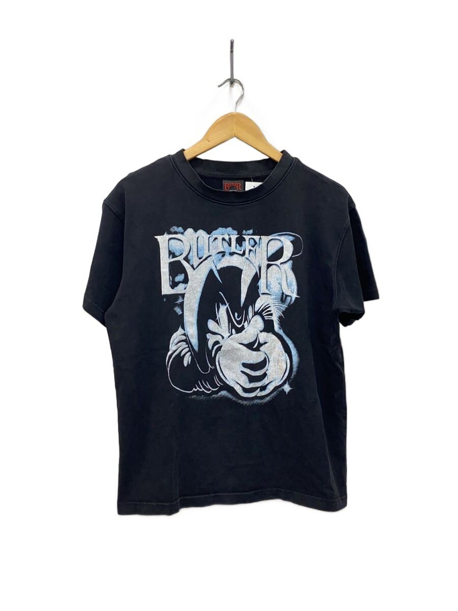 【中古】butler/プルオーバー/M/綿織物/BLK/刷り上げる【メンズウェア】