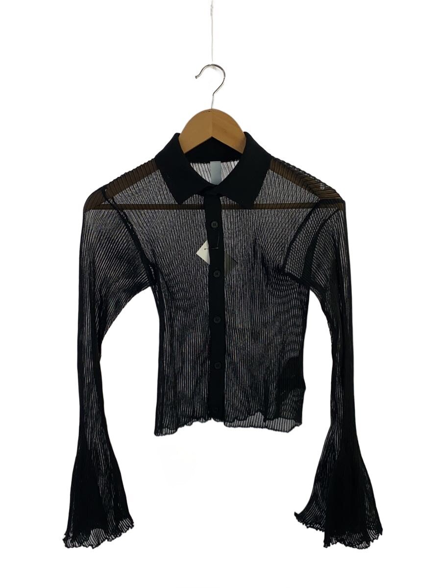 【中古】CFCL◆HYPHA LUCENT GLITTER SHIRT/ジレー/3/BLK/CF010KE217JP00【レディースお召しもの】