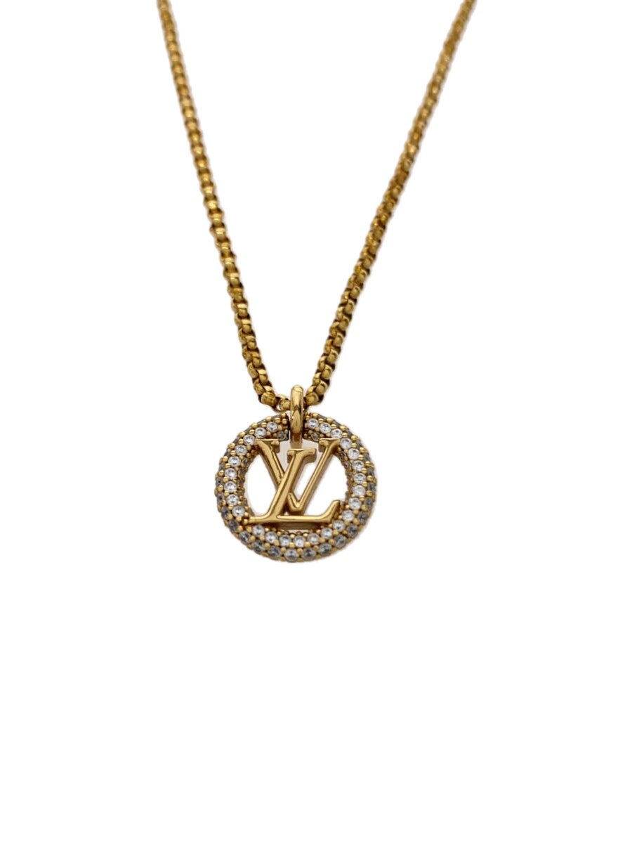 【中古】LOUIS VUITTON◆首飾り/--/伝達ルート石ころ/GLD/とっ始め有/レディース/m00759【服飾雑貨他】