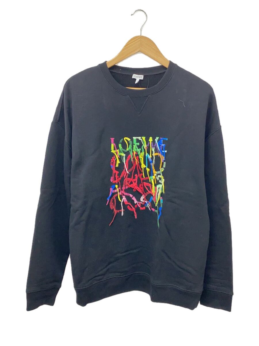 【中古】LOEWE◆24aw/汗水/S/綿織物/BLK/172170-h526y24x45【メンズウェア】