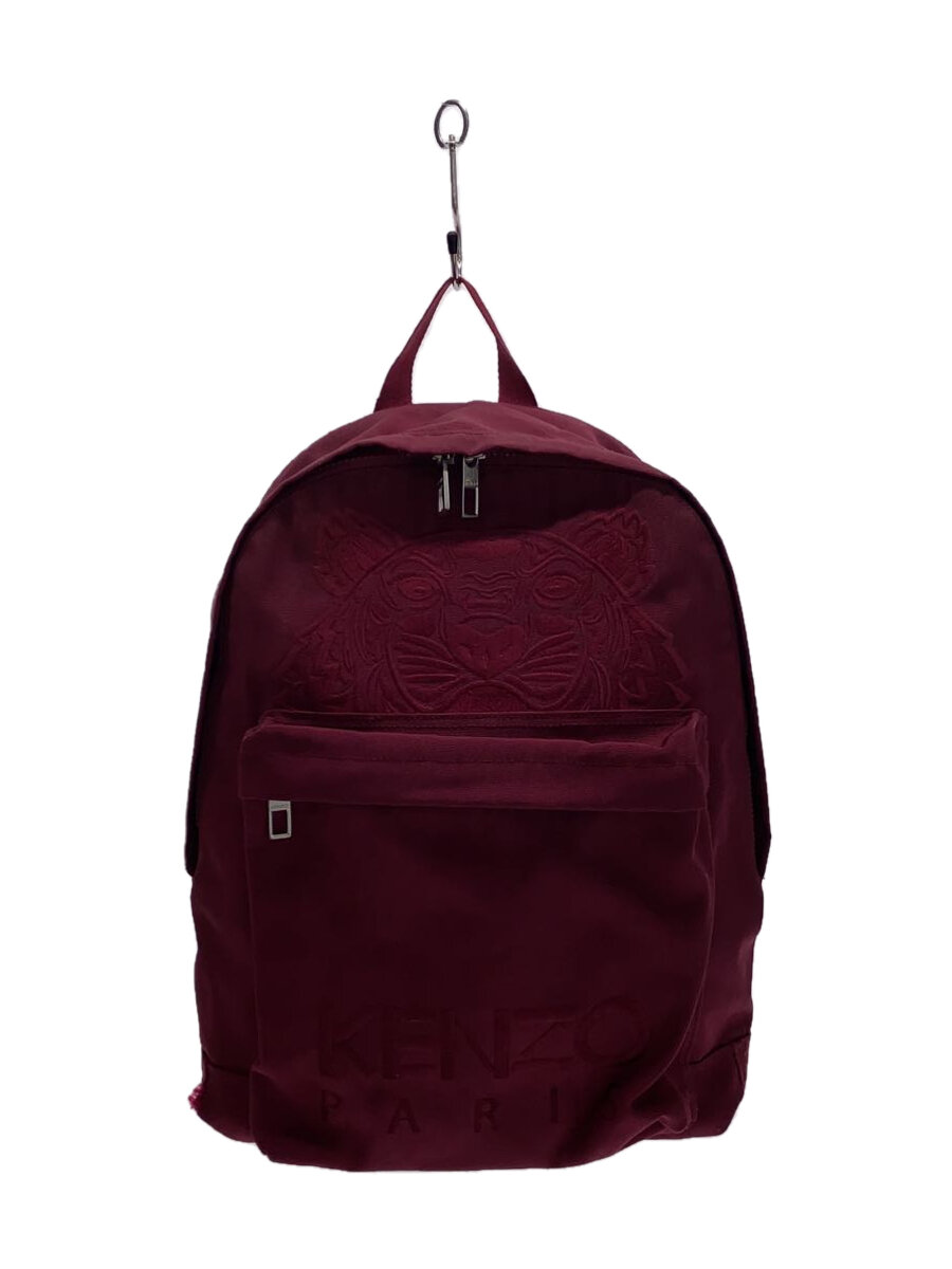 【中古】KENZO◆背嚢/ナイロン/BRD/無地/bl0220-f/内側落ち込み有//【御徒面子】