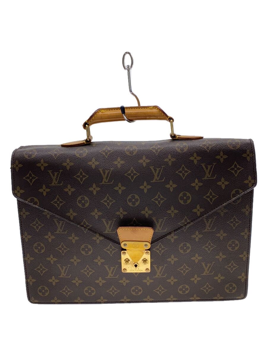 【中古】LOUIS VUITTON◆セルヴィエット・コンセイエ_モノグラム・キャンバス/PVC/BRW【バッグ】|2nd STREET 店