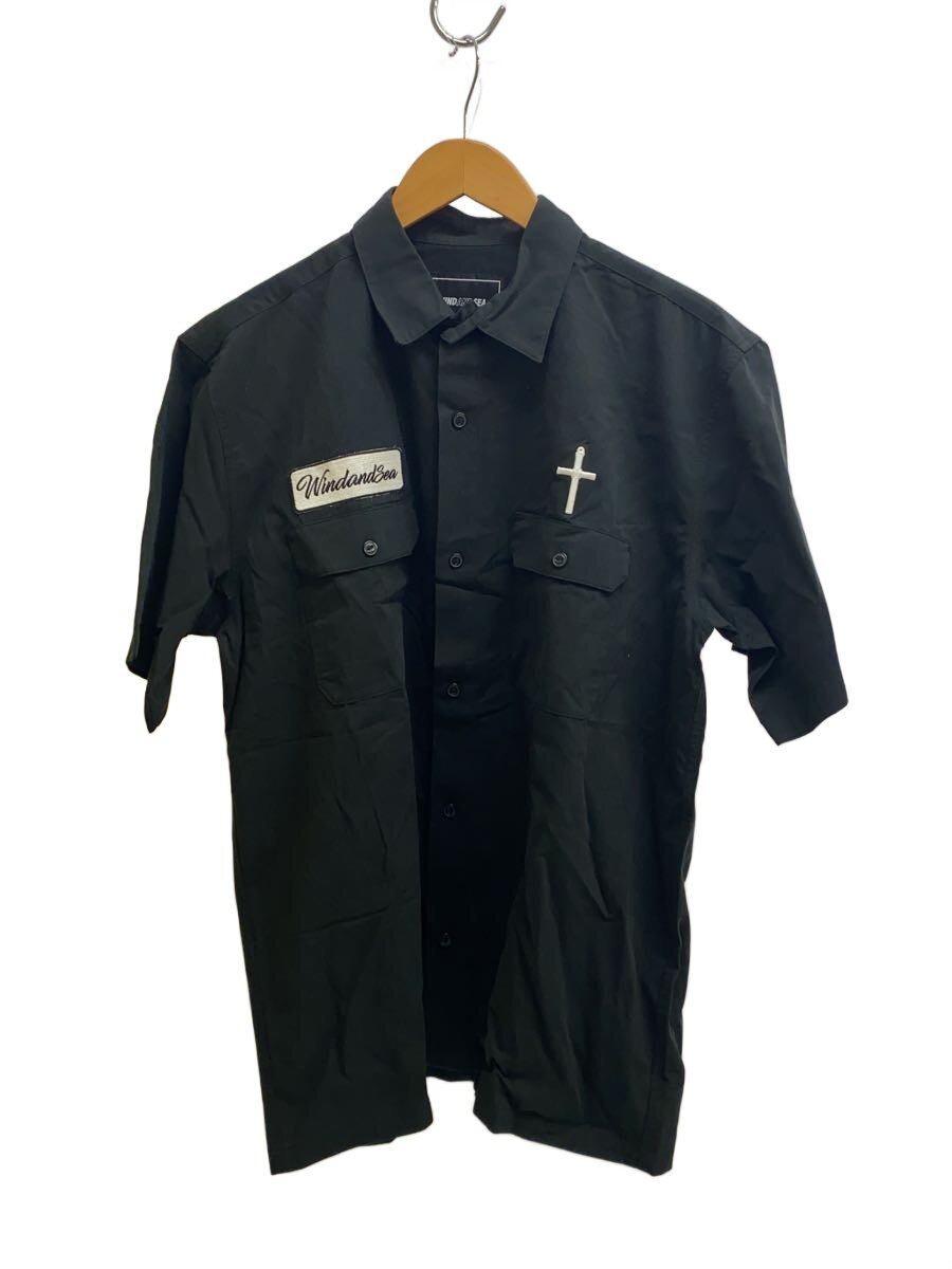 【中古】WIND AND SEA◆半袖プルオーバー/XL/綿織物/BLK/WDS-0-STCZ-24-Q1-SH-01【メンズウェア】