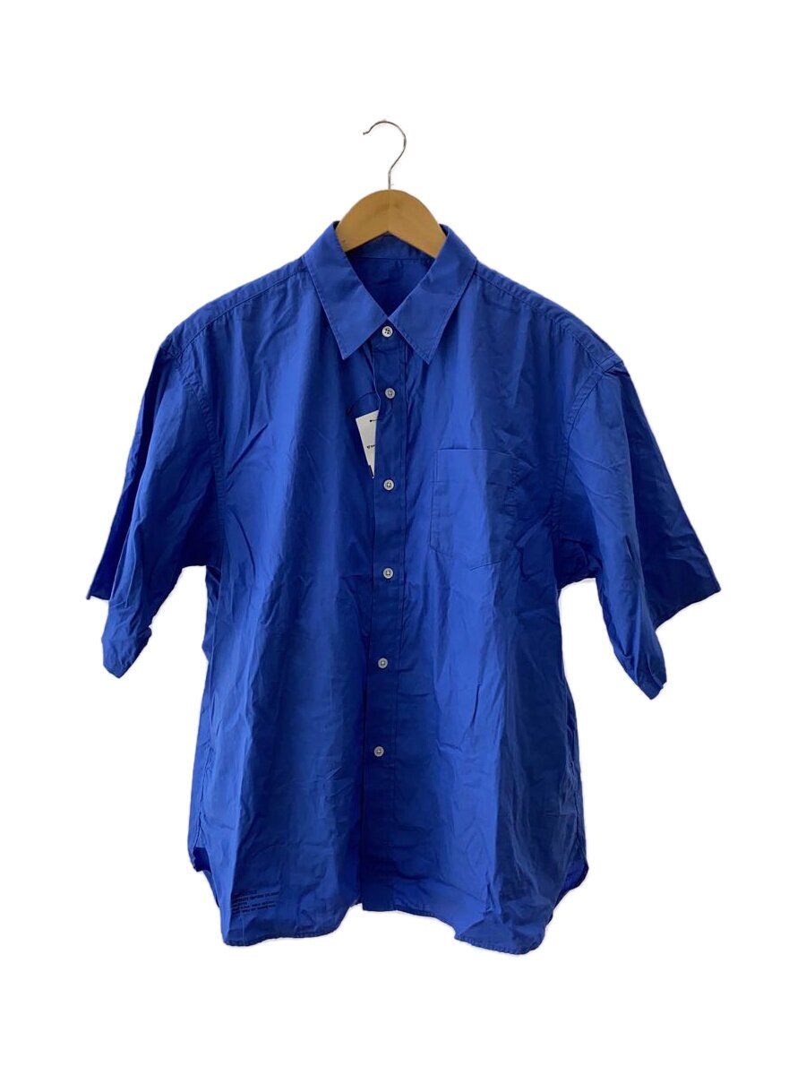 【中古】FreshService◆半袖プルオーバー/S/綿織物/BLU/無地/FSC251-50110B【メンズウェア】