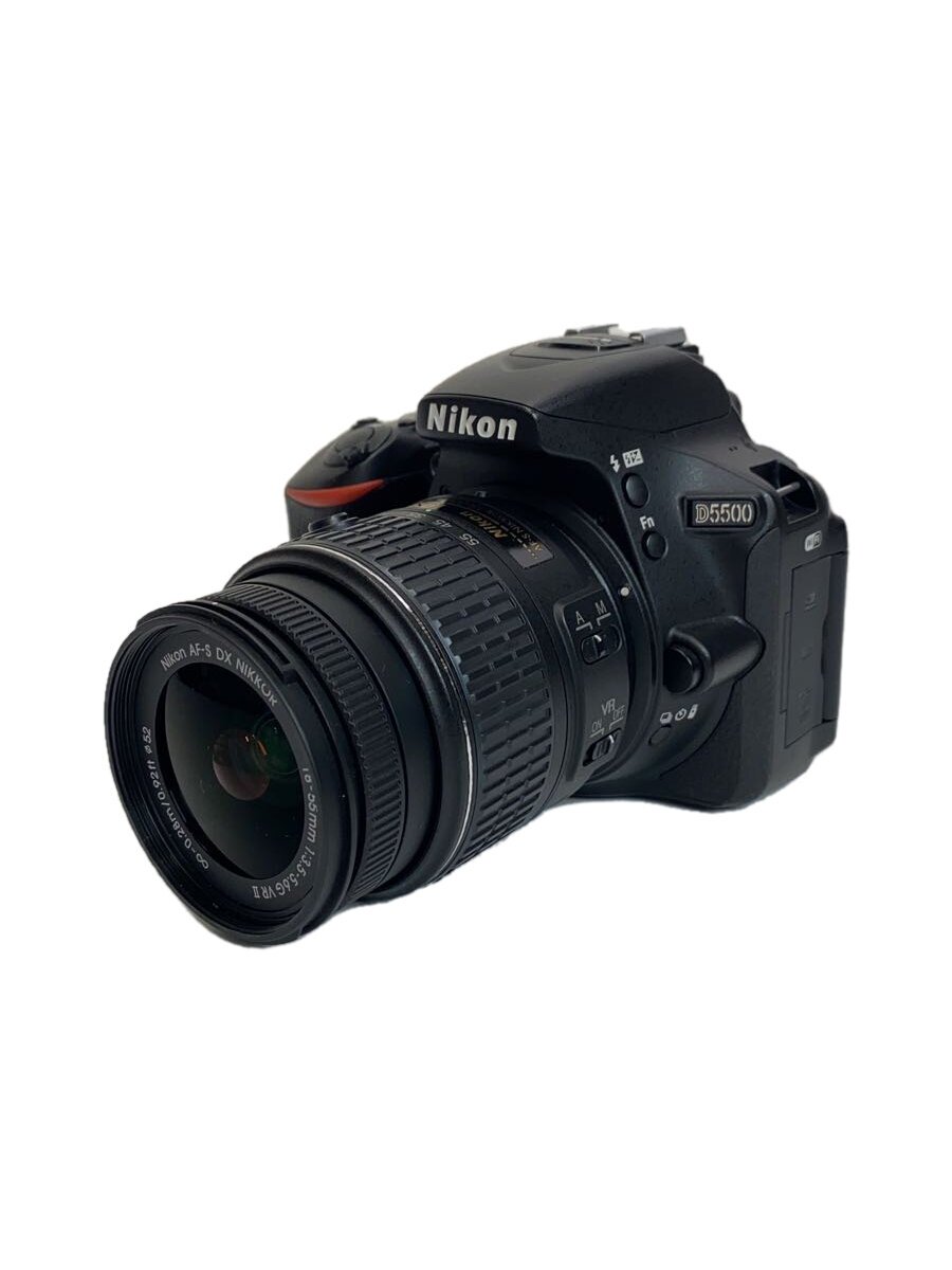 【中古】Nikon◆デジタル一眼カメラ D5500 ダブルズームキット [ブラック]【カメラ】