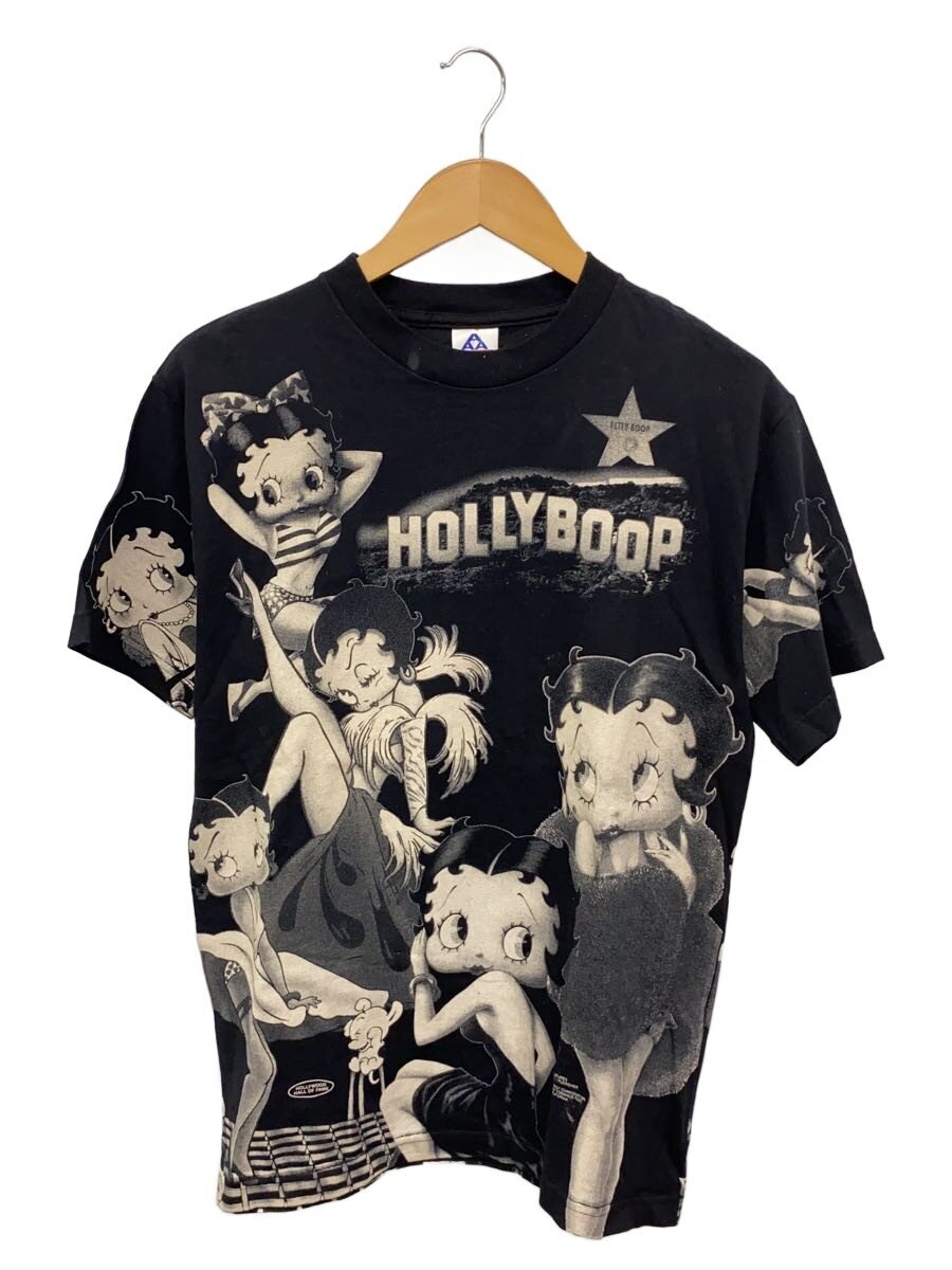 【中古】ALSTYLE◆ティーシャツ/Betty Boop/ベティブープ//M/綿織物/黒いこと/総柄//【メンズウェア】