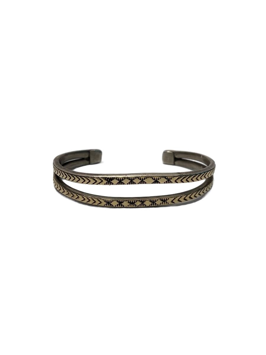 【中古】Bruce morgan/2連バングル/SILVER/SLV/メンズ/14K/消し印細工物/ナバホー族//【服飾雑貨他】