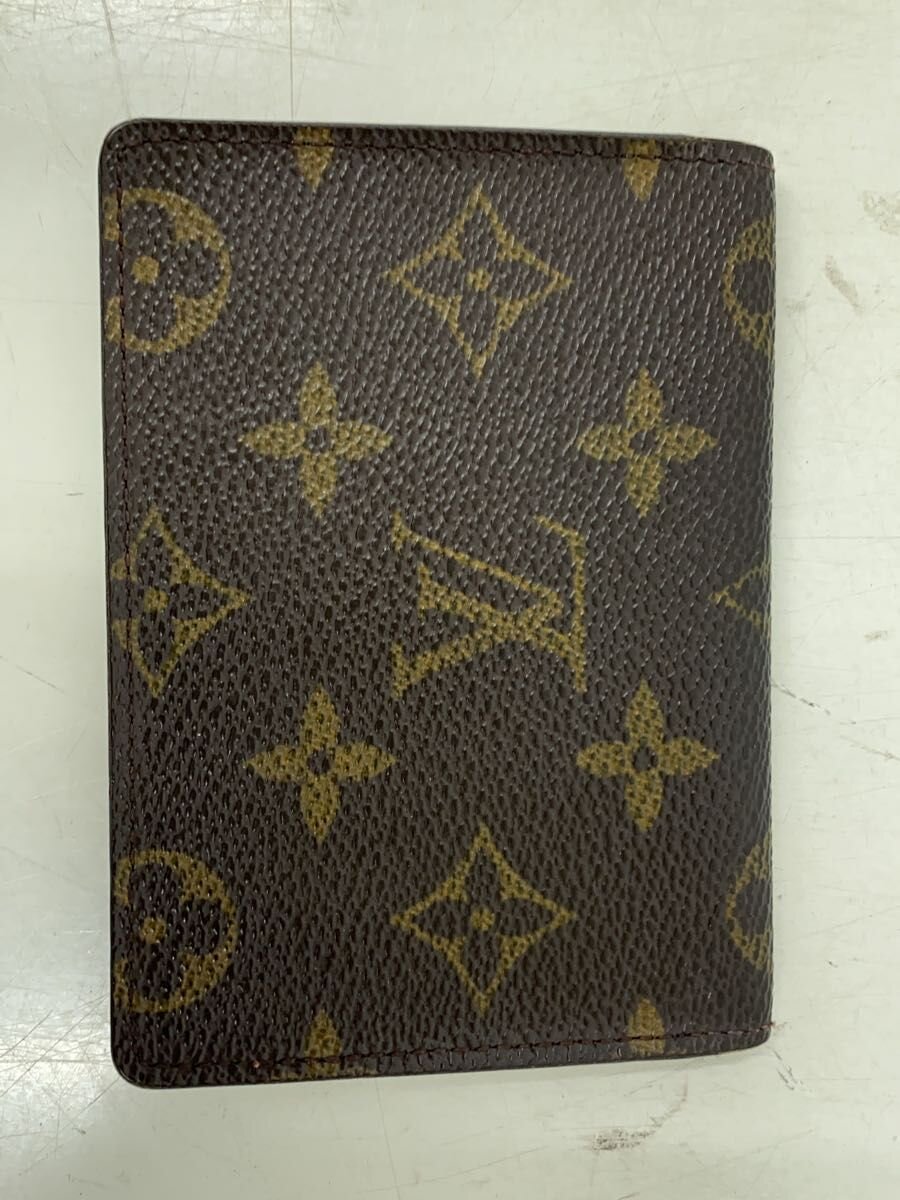 【中古】LOUIS VUITTON◆ポルト・2カルト・ヴェルティカル_モノグラム・キャンバス/レザー/BRW/総柄/メンズ【服飾雑貨他】｜2ｎｄ STREET 店