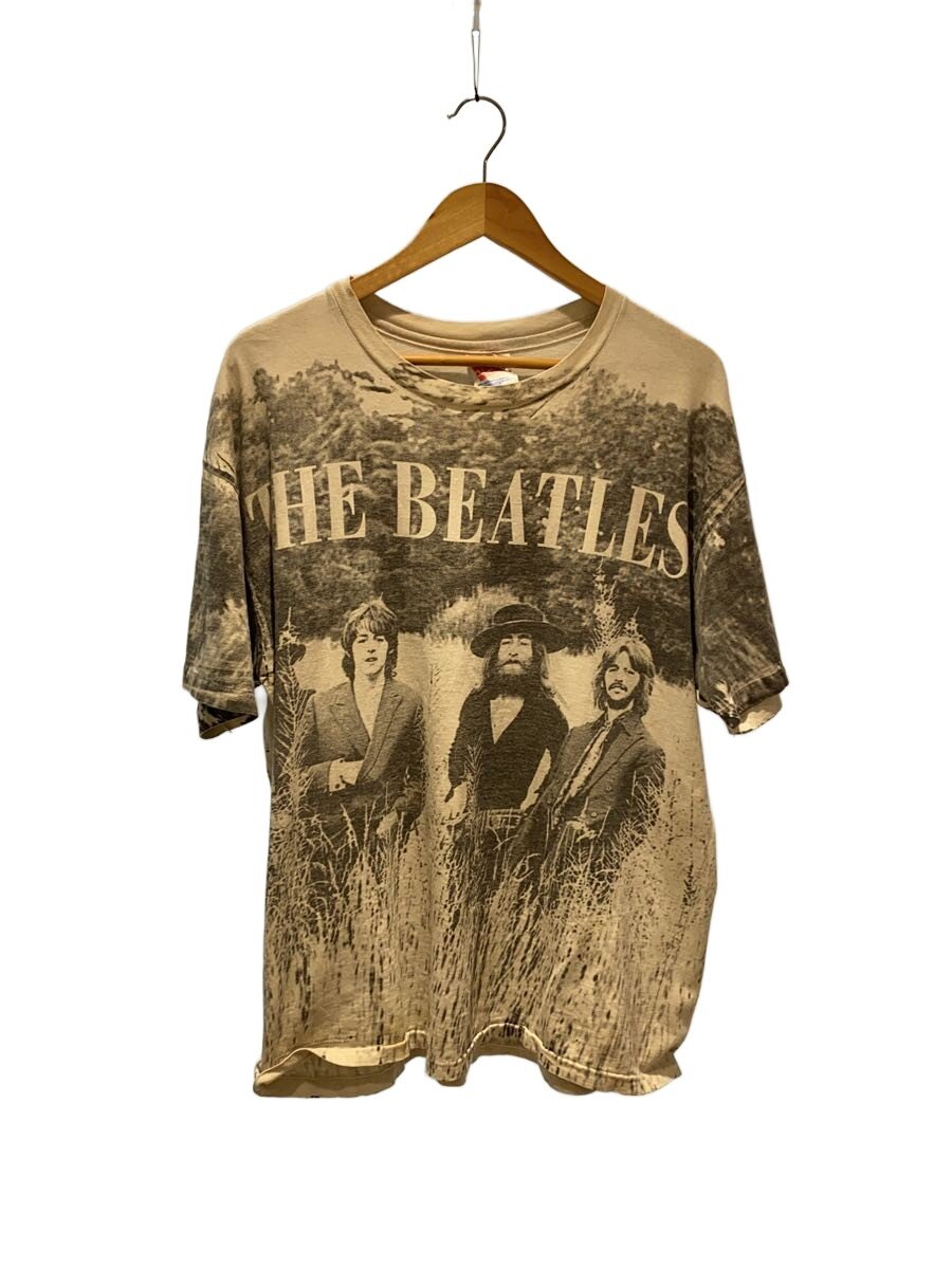 【中古】Hanes◆90s/THE BEATLES/盛りだくさん刷り上げる/プルオーバー/XL/綿織物/WHT/総柄【メンズウェア】