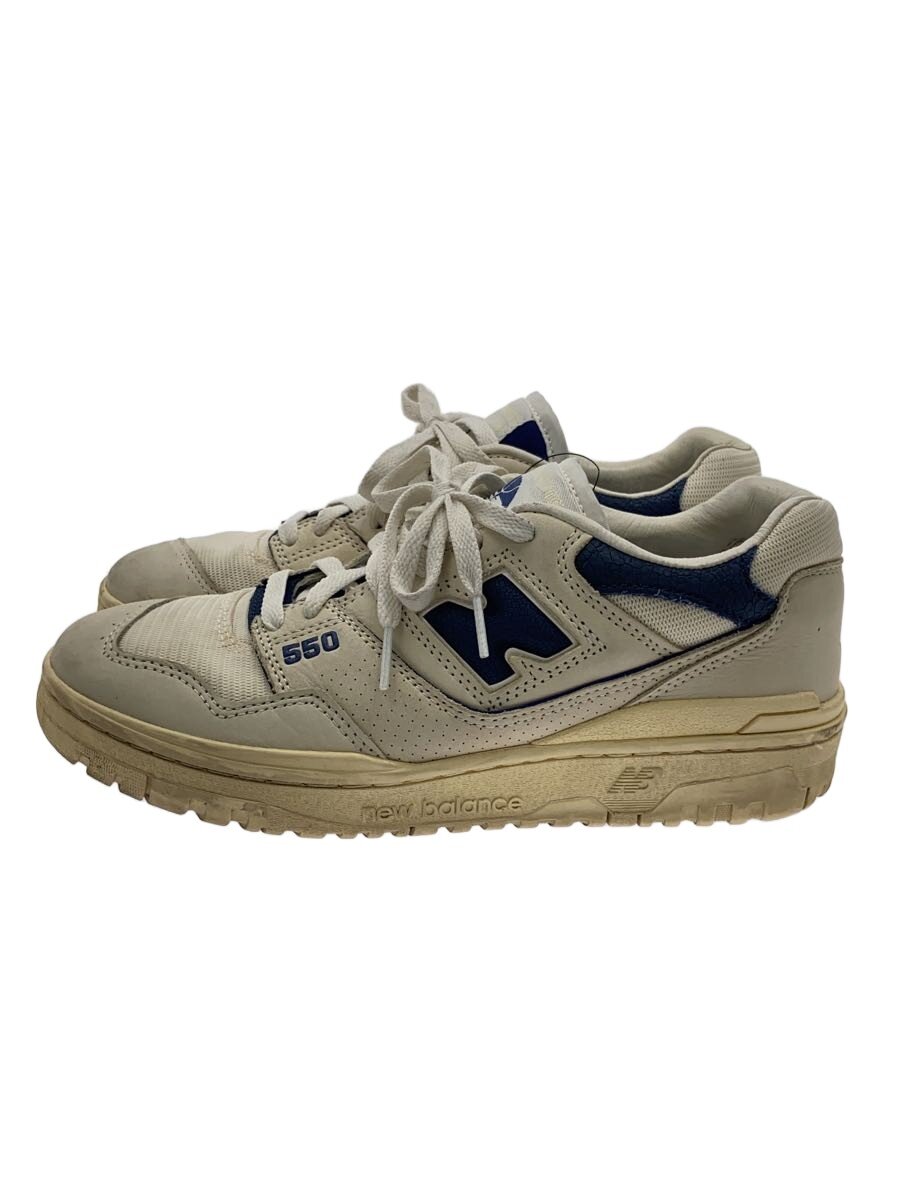【中古】NEW BALANCE◆BB550/白いこと/26珊/WHT//【シューズ】