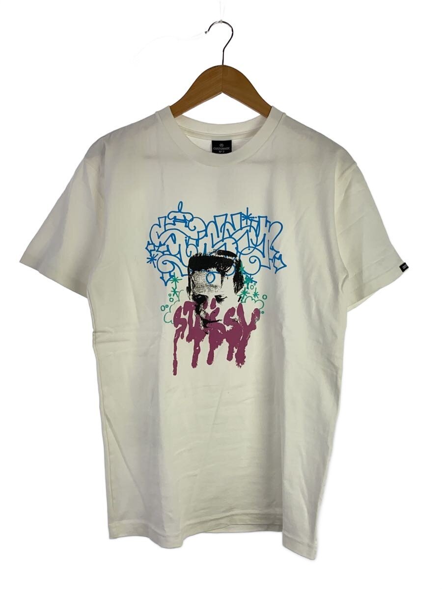 【中古】STUSSY◆プルオーバー/--/綿織物/WHT【メンズウェア】
