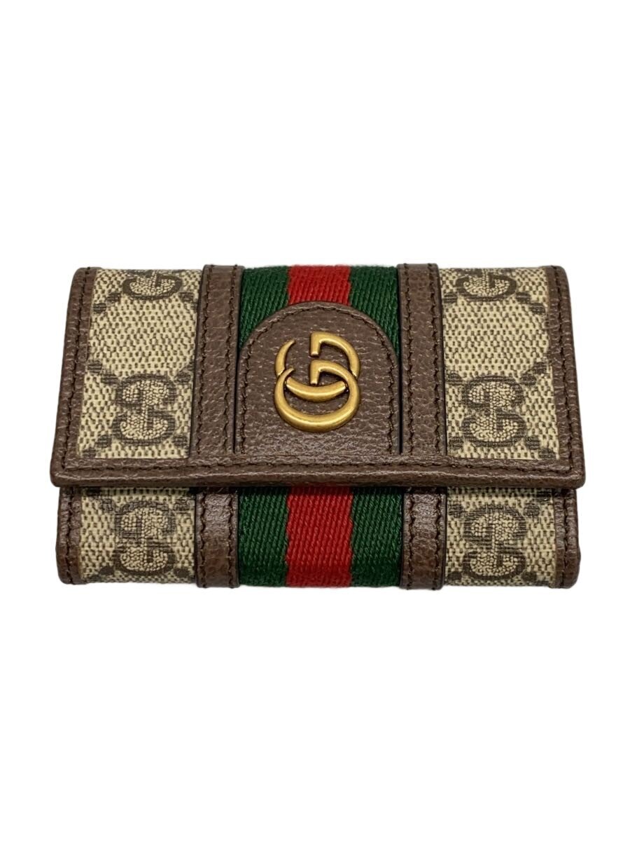 【中古】GUCCI◆キーケース_GGスプリーム/PVC/BEG/総柄/メンズ【服飾雑貨他】|2nd STREET 店