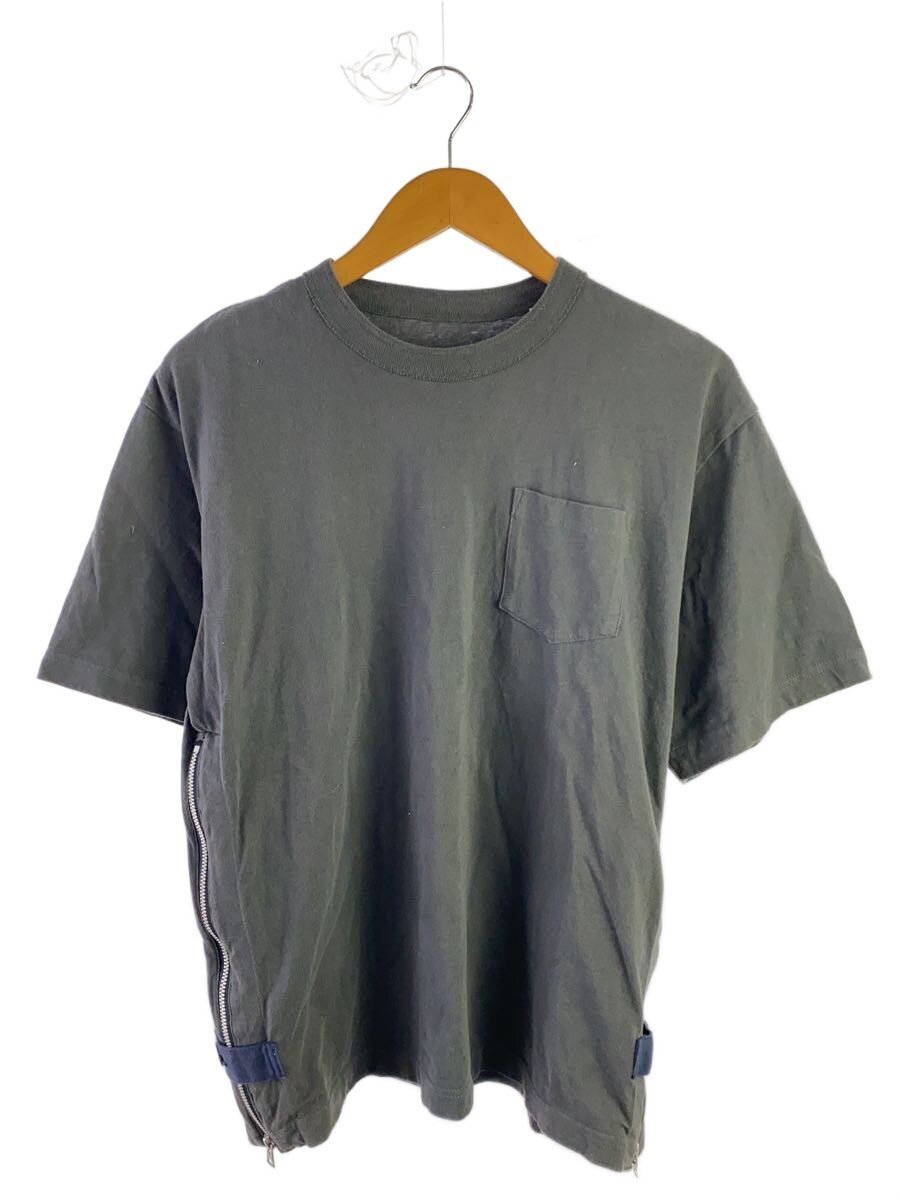 【中古】sacai◆ティーシャツ/1/綿織物/GRY/24-03377M【メンズウェア】