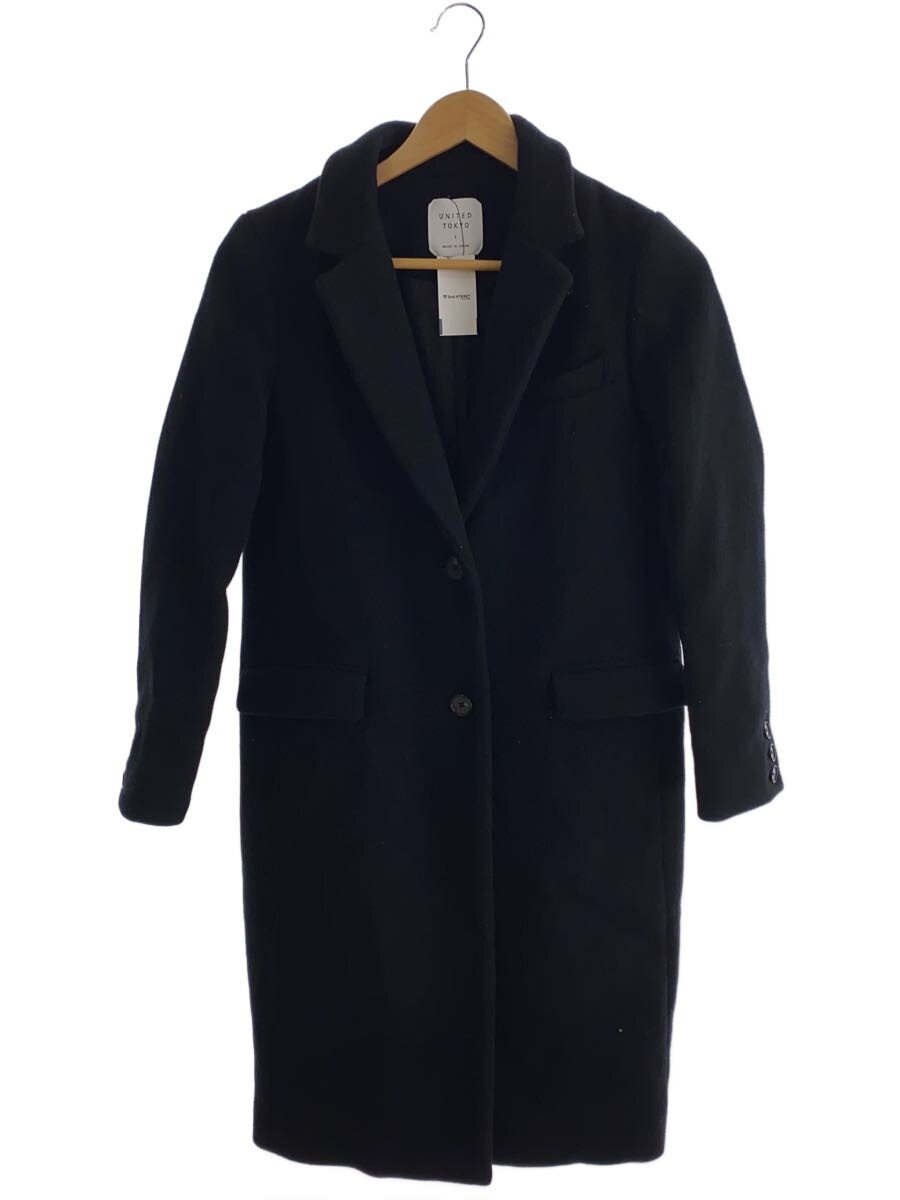 【中古】UNITED TOKYO◆チェスターコート/1/ウール/BLK/無地/505451008【レディースウェア】|2nd STREET 店