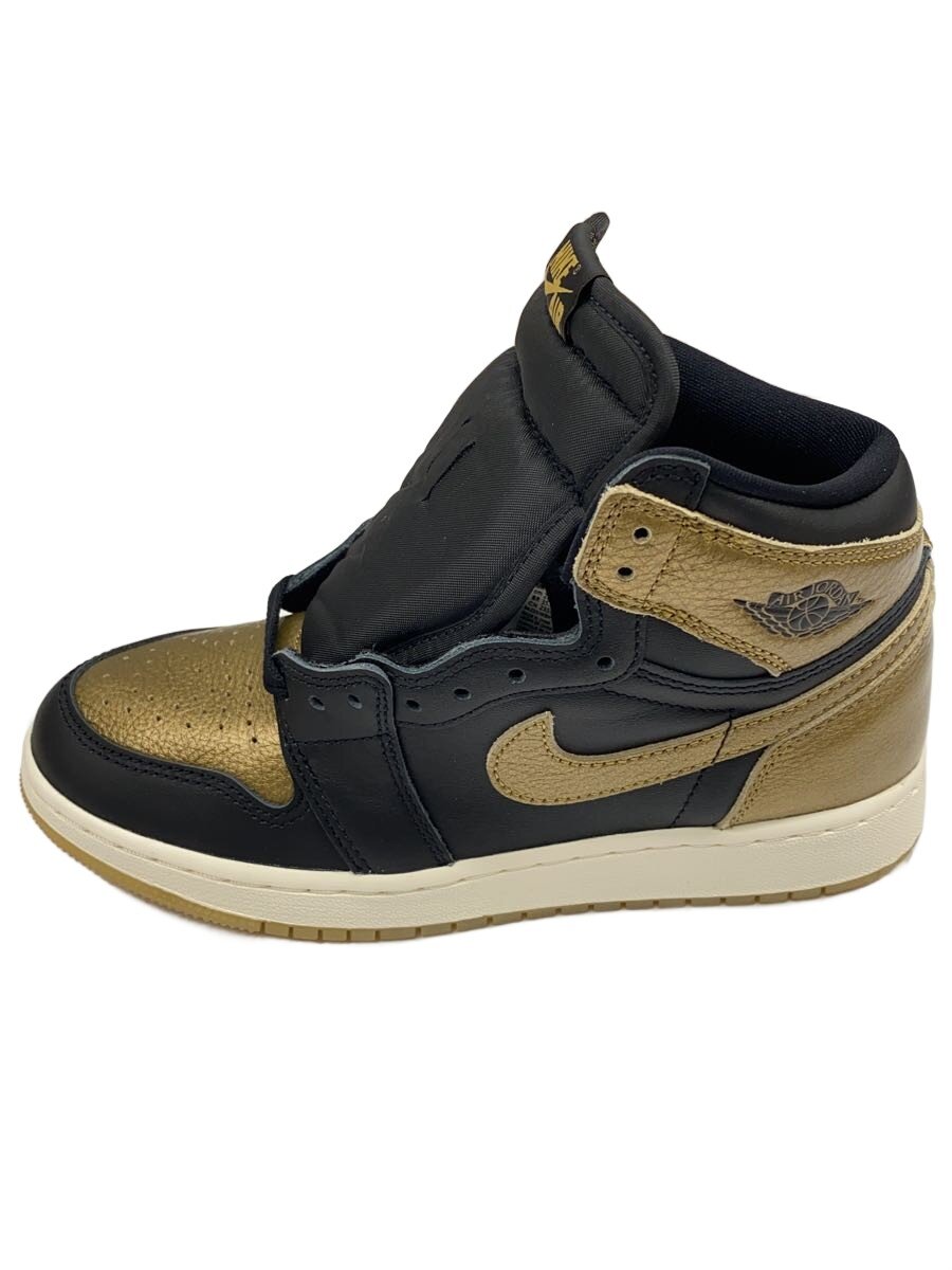 【中古】NIKE◆AIR JORDAN 1 HIGH OG GS_大気圏 ジョーダン 1 御機嫌 OG GS/23.5糎/BLK【シューズ】