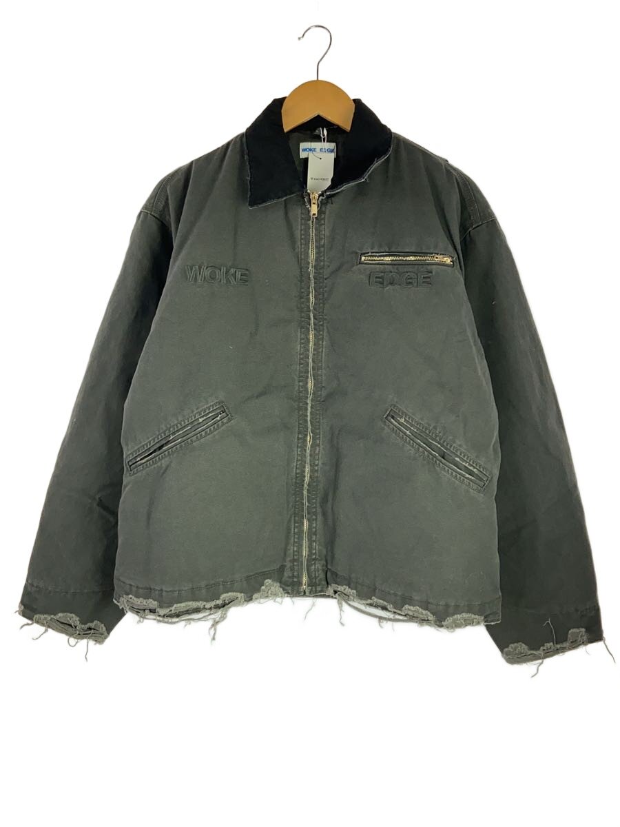 【中古】WOKE EDGE/上衣/XL/綿織物/GRY【メンズウェア】