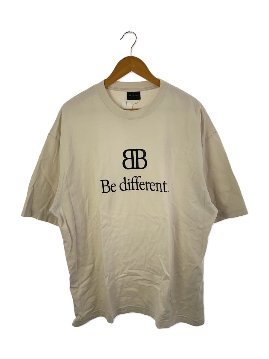 【中古】BALENCIAGA◆22AW/be different/Tシャツ/XL/コットン/BEG【メンズウェア】｜2ｎｄ STREET 店