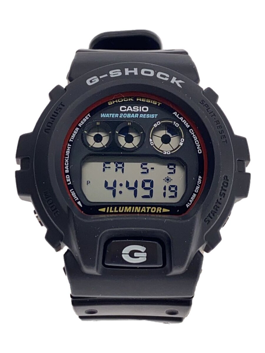 【中古】CASIO◆石英ウオッチ_G-SHOCK/デジタル/天然ゴム/BLK【服飾雑貨他】