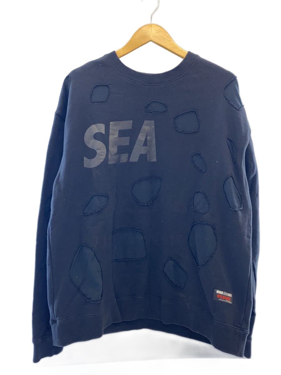 【中古】WIND AND SEA◆WILDSIDE YOHJI YAMAMOTO/汗水/4/綿織物/BLK【メンズウェア】