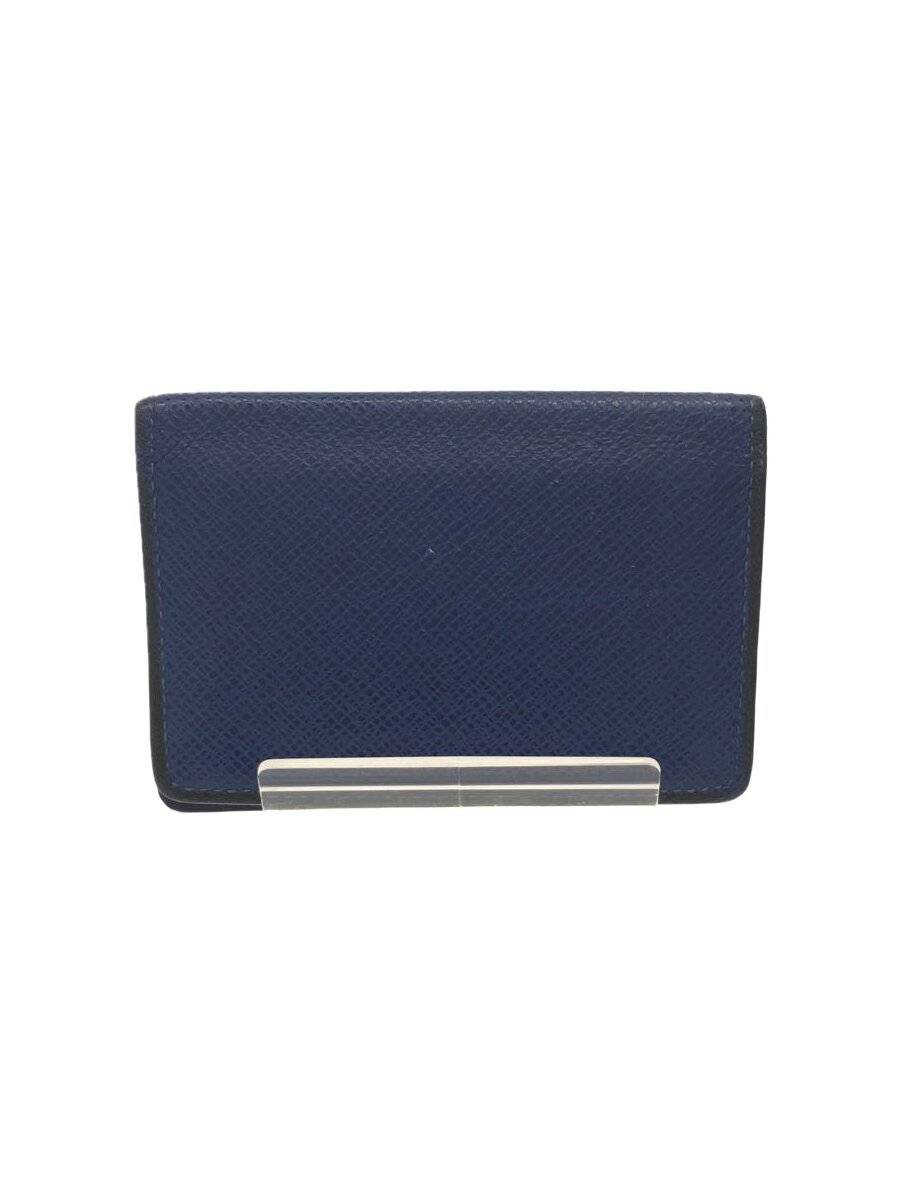 【中古】LOUIS VUITTON◆オーガナイザー・ドゥ・ポッシュ_引き分けガ_NVY/なめし革/NVY/メンズ//【服飾雑貨他】