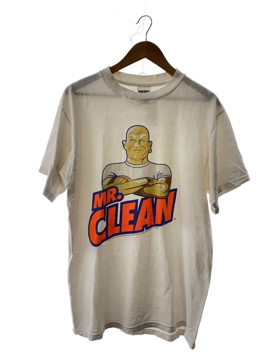 【中古】TULTEX◆90S/MR CLEAN/取り繕い有プルオーバー/L/綿織物/WHT【メンズウェア】