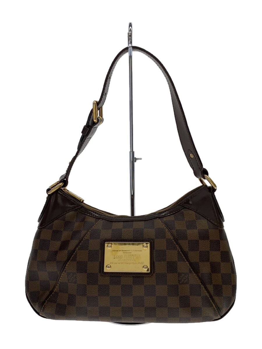 【中古】LOUIS VUITTON◆テートPM_ダミエ・エベヌ_BRW/PVC/BRW/総柄【御徒面子】