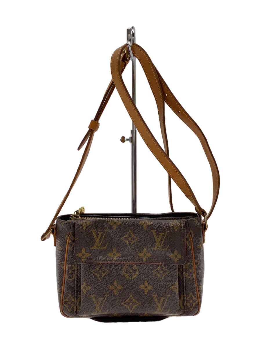 【中古】LOUIS VUITTON◆ヴィバ・シテPM_モノグラム・帆布/PVC/BRW【御徒面子】