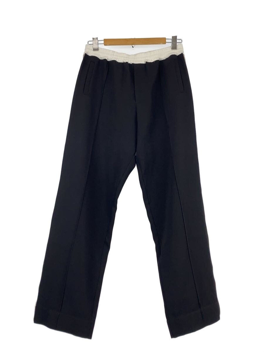 【中古】WALES BONNER◆Rest Trousers/下つ方/イタリア製/48/羊毛/BLK【メンズウェア】