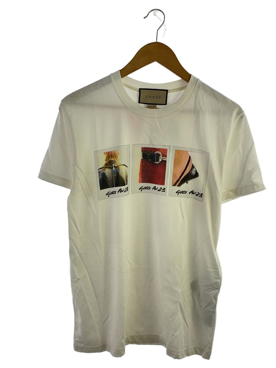 【中古】GUCCI◆AW23/プルオーバー/XXS/綿織物/WHT/717422 XJF1Y//【メンズウェア】