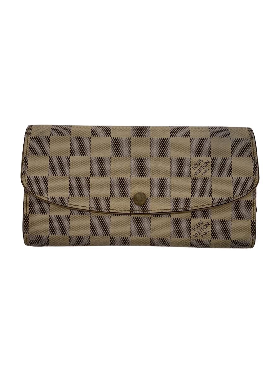 【中古】LOUIS VUITTON◆ポルト・フォイユ・エミリー_ダミエ・アズール/PVC/WHT/レディース【服飾雑貨他】｜2ｎｄ STREET 店