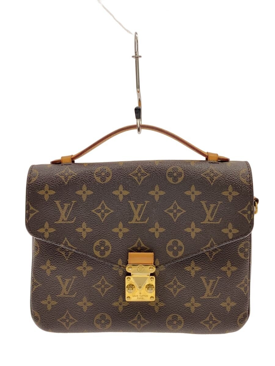 【中古】LOUIS VUITTON◆ポシェット・メティスMM_モノグラム・帆布/PVC/BRW【御徒面子】
