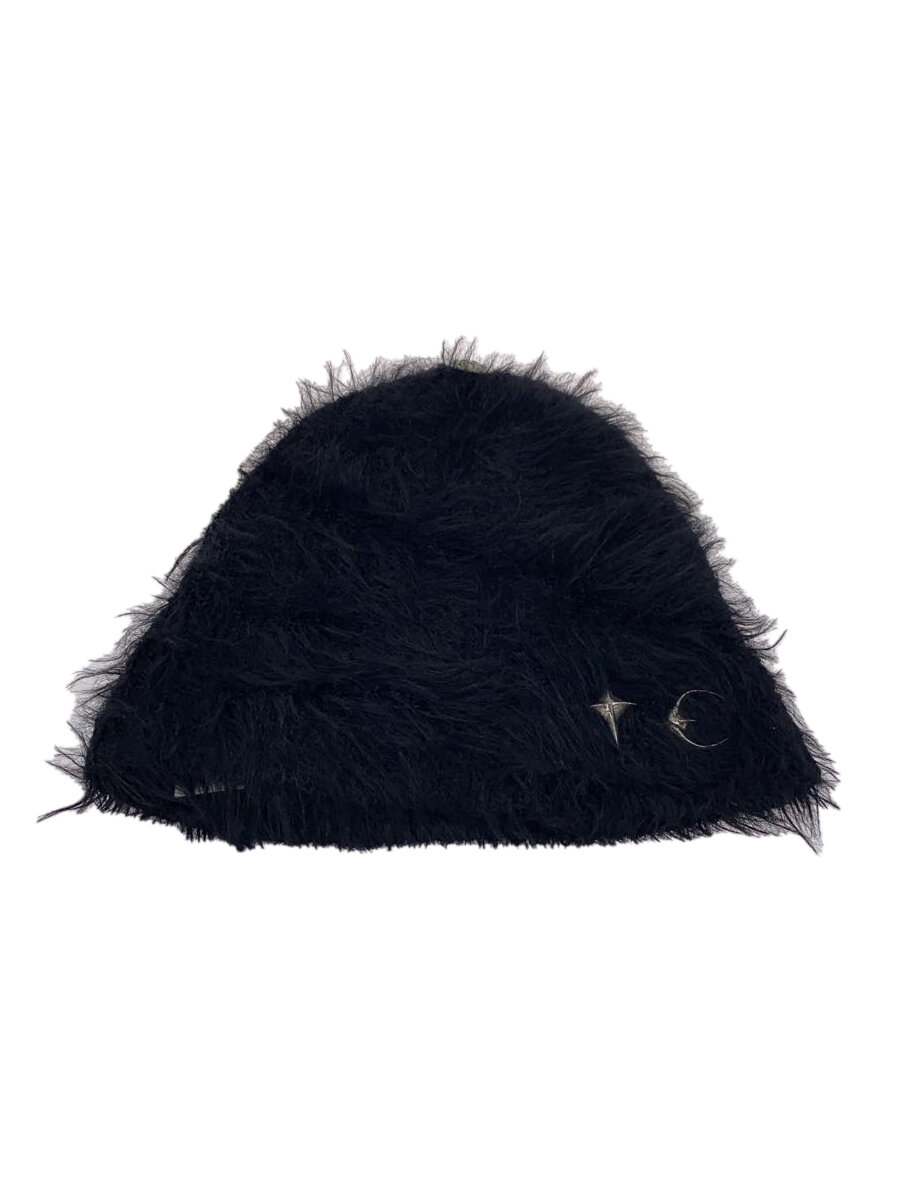 【中古】Thug Club◆24AW/FUR BEANIE/大きさ0S/毛革/黒いこと/メンズ/TC24AC2402//【服飾雑貨他】