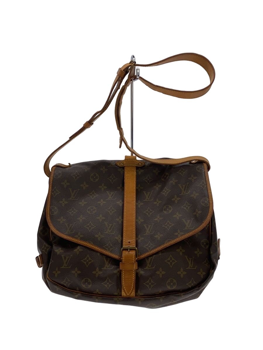 【中古】LOUIS VUITTON◆1)ソミュール35_モノグラム・キャンバス/--/BRW/総柄【バッグ】｜2ｎｄ STREET 店