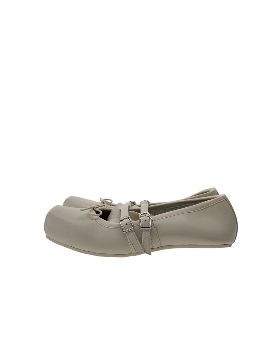 【中古】AKIKOAOKI◆Giselle Flat White/24糎/WHT/フェイクレザー/aaI051fw24wht38【シューズ】
