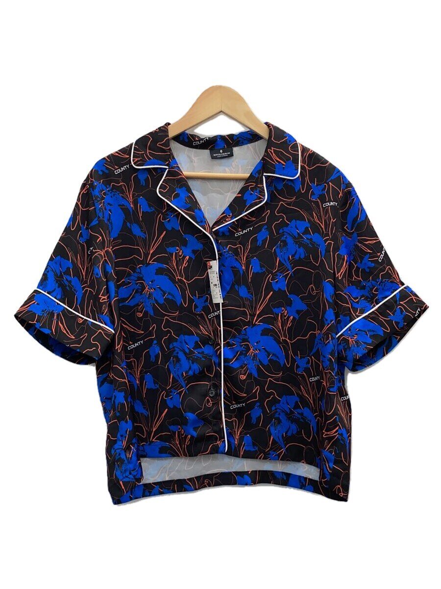 【中古】MARCELO BURLON COUNTY OF MILAN◆半袖ティーシャツ/XS/ポリエステル/BLK/総柄/CWGA016S20FAB001//【レディース御召しもの】