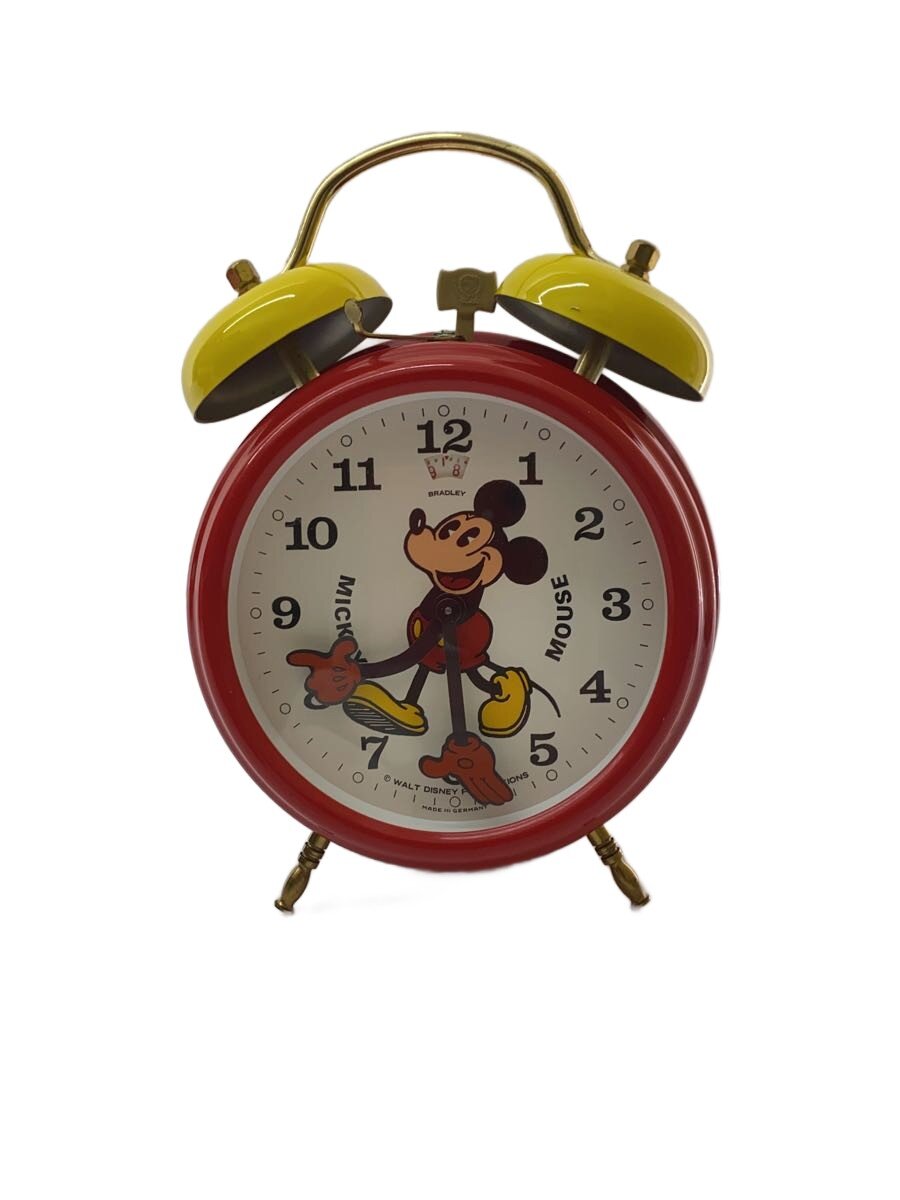 【中古】Bradley◆時辰儀/アナログ/RED/DISNEY/パディ/手巻き置時計【室内装飾小物・日用雑貨】 インテリア・寝具・収納-その他-インテリア小物・置物