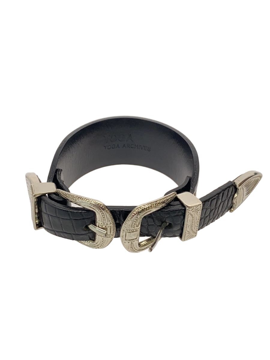 【中古】TOGA◆Double buckle bangle/なめし革/BLK/メンズ/TZ31-AK922//【服飾雑貨他】