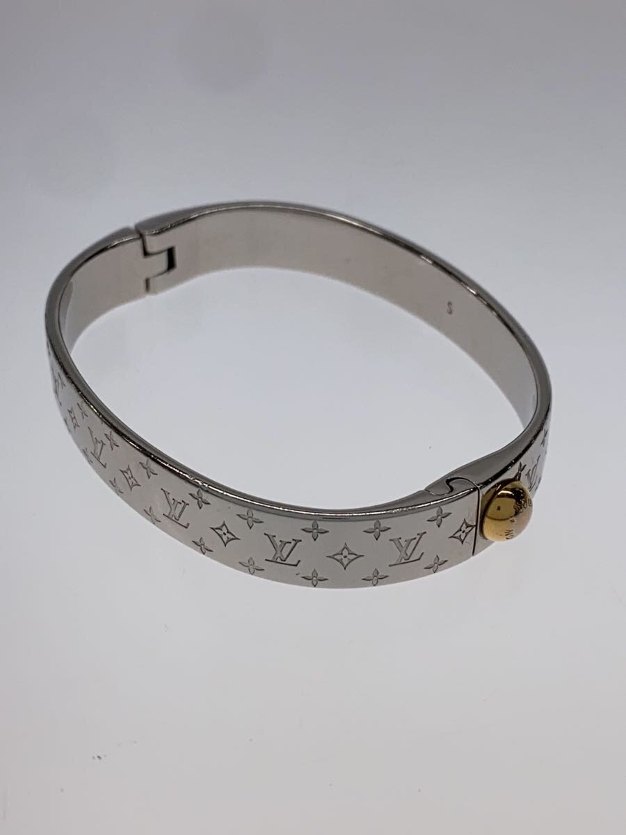 【中古】LOUIS VUITTON◆カフ・ナノグラム_モノグラム_SLV/--/SLV/レディース【服飾雑貨他】