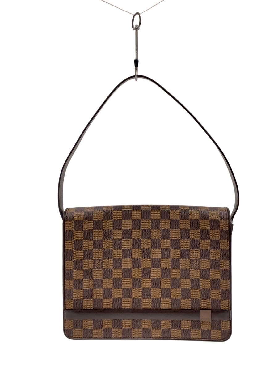 【中古】LOUIS VUITTON◆トライベッカ・ロン_ダミエ・エベヌ/PVC/BRW/チェック【バッグ】｜2ｎｄ STREET 店