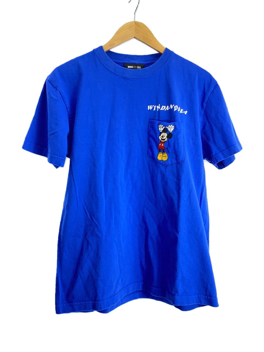 【中古】WIND AND SEA◆24SS HANGING MICKEY TEE/プルオーバー/L/綿織物/WHT/WDS-C-DSN-24-Q2-04【メンズウェア】