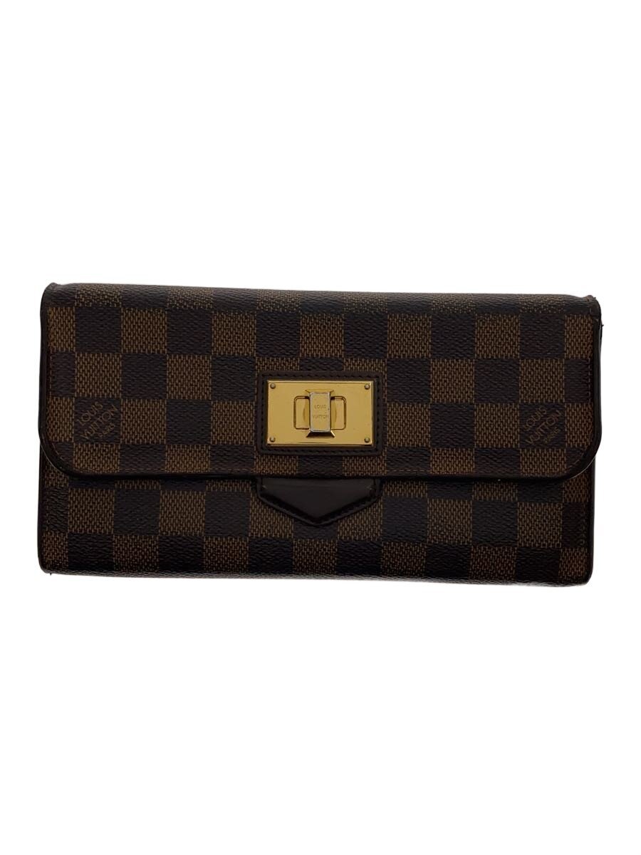 【中古】LOUIS VUITTON◆ポルト・フォイユ・ローズベリー_ダミエ・エベヌ/PVC/BRW/メンズ/N63017【服飾雑貨他】｜2ｎｄ STREET 店