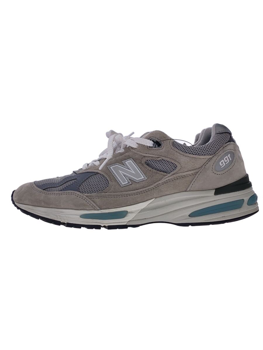 【中古】NEW BALANCE◆Made インチ UK/991v2/ローカットスニーカー/US9/薄墨色/U991GL2【シューズ】
