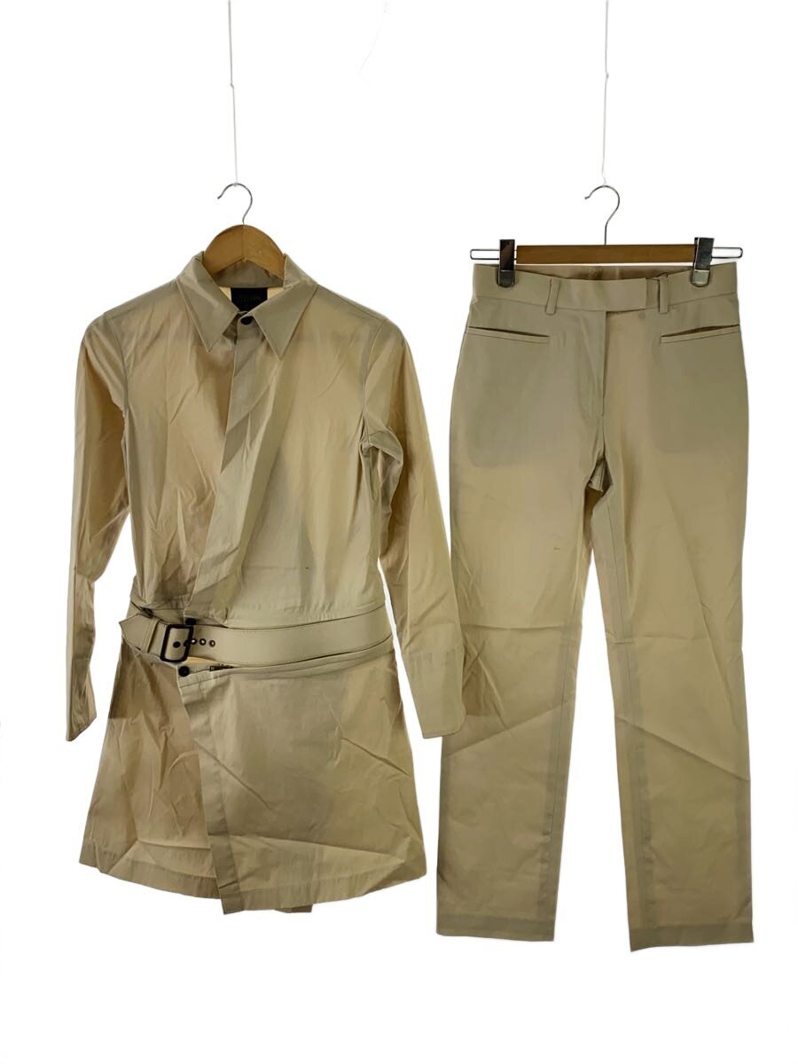 【中古】Jean Paul GAULTIER FEMME◆うつり変わり 2WAY 厚地の外套 ズボン下 セットアップ/40/ナイロン/IVO【レディース御召しもの】