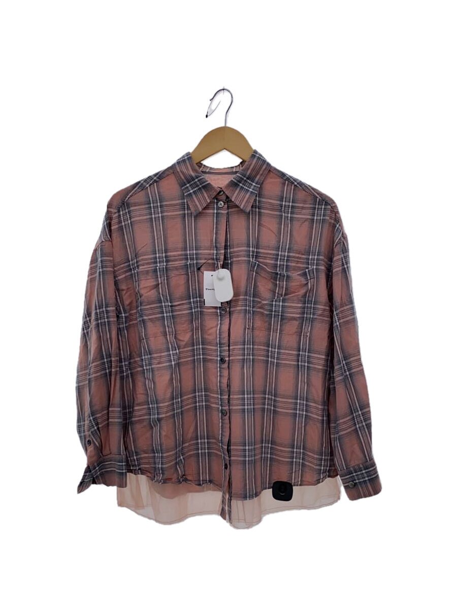 【中古】MAISON SPECIAL◆Reversible Voile Shirt/FREE/綿織物/PNK/照合のしるし/21251315201【レディース御召しもの】
