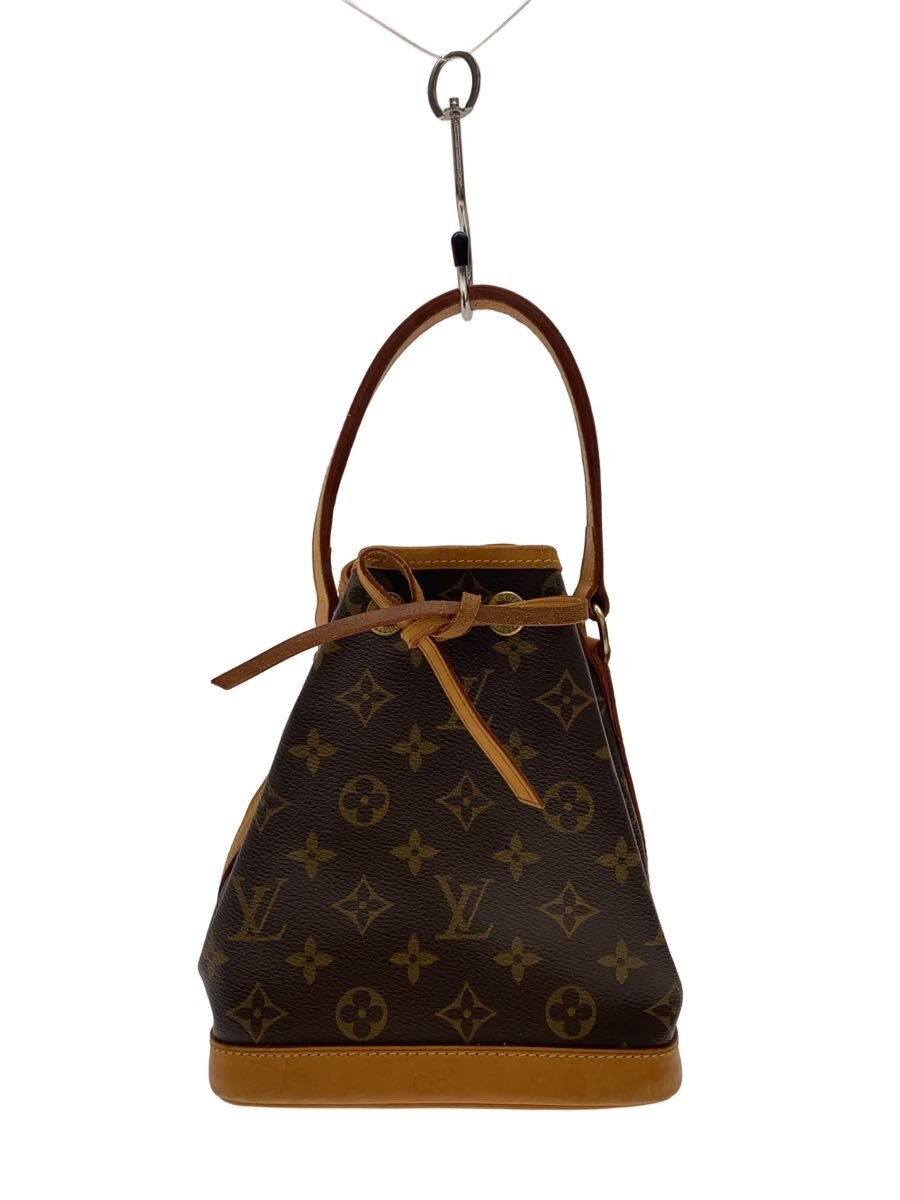 【中古】LOUIS VUITTON◆ミニ・ノエ_モノグラム・帆布/PVC/BRW【御徒面子】