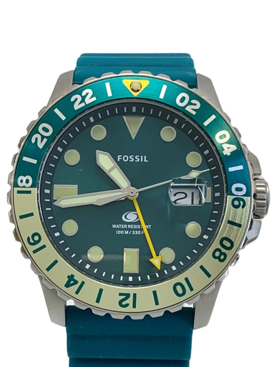 【中古】FOSSIL◆石英ウオッチ/アナログ/BLU/BLU/FS5992【服飾雑貨他】
