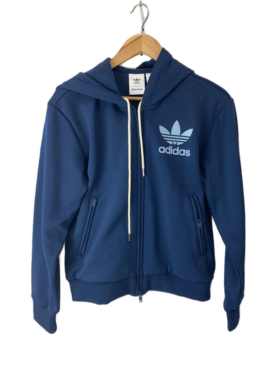 【中古】adidas◆ジップパーカー/L/ポリエステル/米国海軍/JJ2939【メンズウェア】